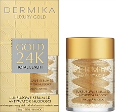 Luksusowe serum do twarzy Aktywator młodości - Dermika Luxury Gold 24k Total Benefit Serum — Zdjęcie N2