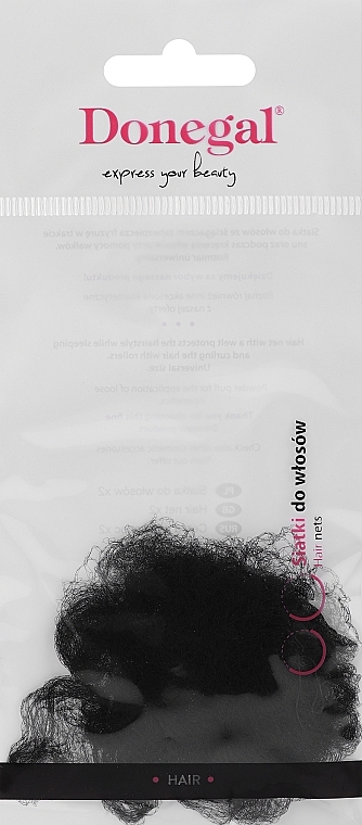 Siatka do włosów, 5904, czarna - Donegal — Zdjęcie N1
