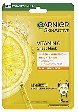 Maska do twarzy w płachcie z witaminą C - Garnier SkinActive Vitamin C Sheet Mask — Zdjęcie N3