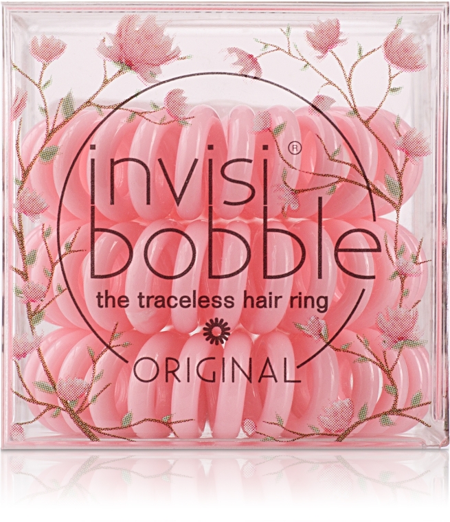 Gumki do włosów, 3 szt. - Invisibobble Cherry Blossom — Zdjęcie N2