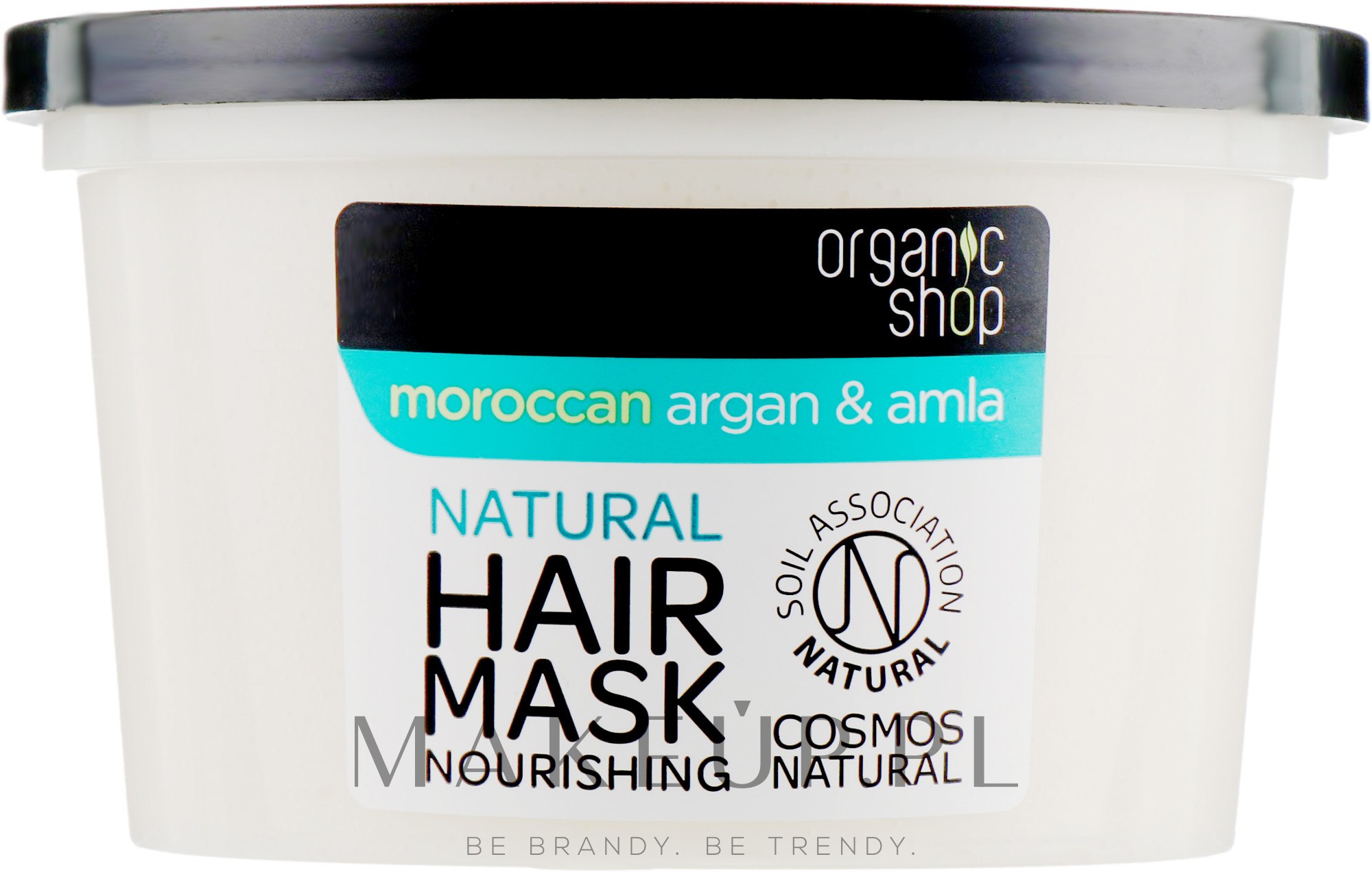 Naturalna maska odżywcza do włosów Argan i amla - Organic Shop Argan And Amla Hair Mask — Zdjęcie 250 ml