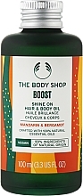 Kup Olejek do włosów i ciała - The Body Shop Boost Shine On Hair & Body Oil