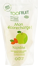 Kup PRZECENA! Kojący lekki szampon Jabłko i migdały - TOOFRUIT Kapidoux Dermo-Soothing Shampoo (uzupełnienie) *