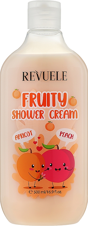 Owocowy krem pod prysznic Morela i brzoskwinia - Revuele Fruity Shower Cream Apricot and Peach — Zdjęcie N1