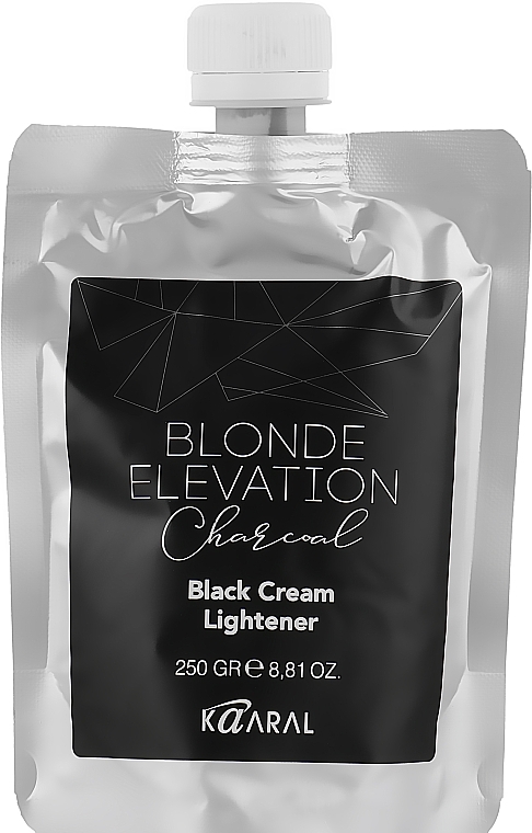 Rozświetlający krem ​​do włosów z czarnym węglem - Kaaral Blonde Elevation Charcoal Black Cream Lightener (uzupełnienie) — Zdjęcie N1