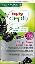 Kup Plastry woskowe do depilacji twarzy - Byly Dépil Activated Charcoal Hair Removal Strips Face