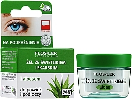Żel pod oczy ze świetlikiem i aloesem - Floslek Lid And Under Eye Gel With Aloe Extract — Zdjęcie N1