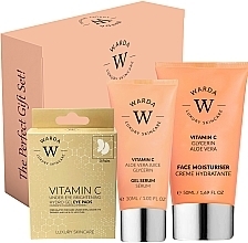 Kup Zestaw - Warda Brightening Boost Gift Set (serum/30ml + cr/50ml + eye/pads/3pcs)