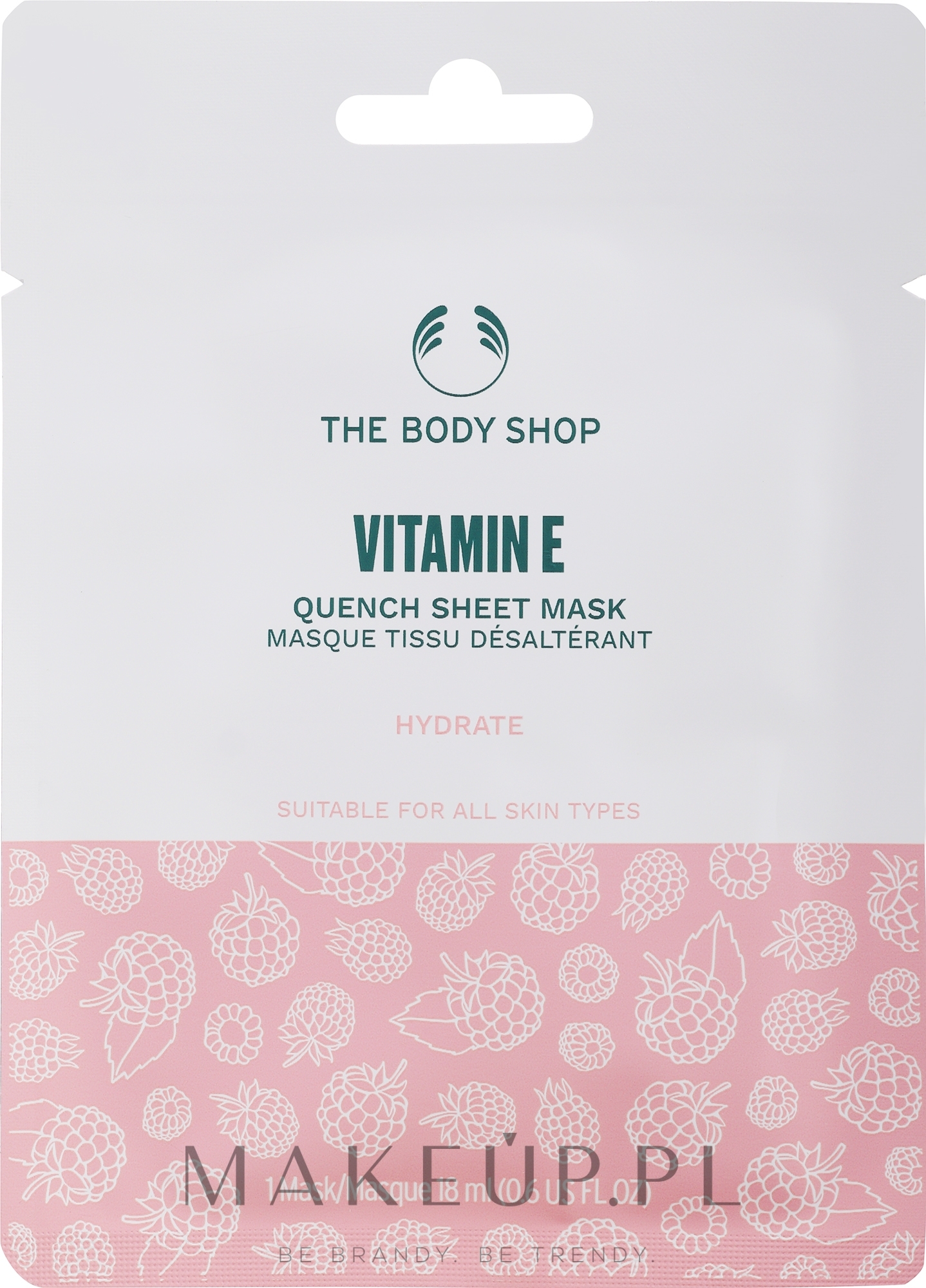 Maska w płachcie, Witamina E - The Body Shop Vitamin E Quench Sheet Mask — Zdjęcie 18 ml