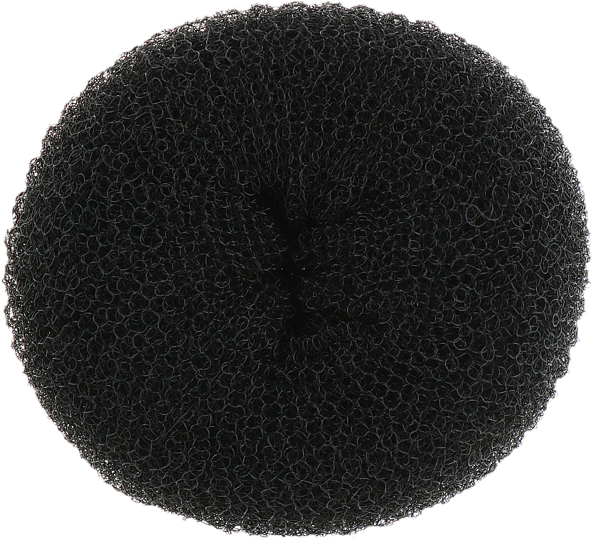 Donat do włosów, czarny, 4,5 cm	 - Eurostil — Zdjęcie N1