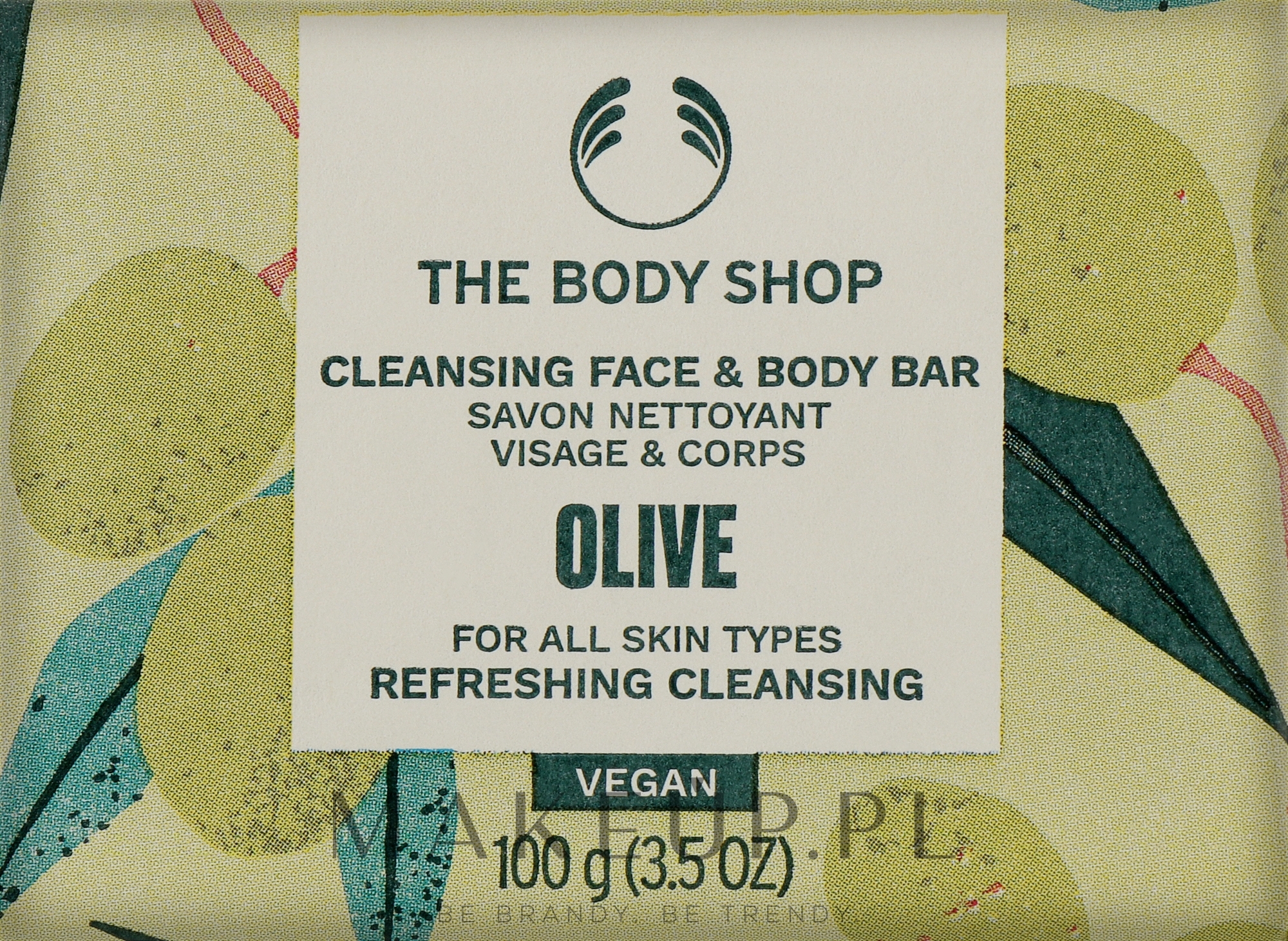 Mydło do twarzy i ciała Oliva - The Body Shop Olive Cleansing Face & Body Bar  — Zdjęcie 100 g