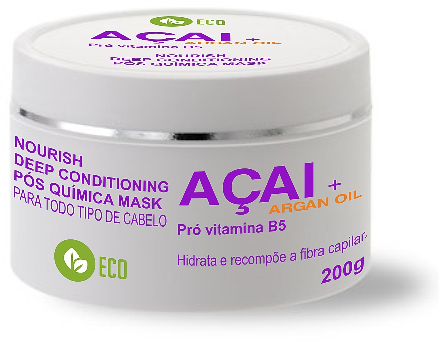 Odżywcza maska ​​do włosów - Encanto Nourish Deep Mask Asai Argan Oil Pro Vitamin B5 — Zdjęcie N1