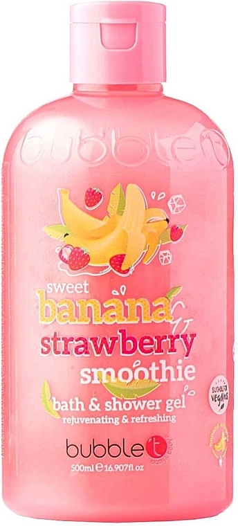 Żel pod prysznic - Bubble T Bath & Shower Gel Strawberry & Banana — Zdjęcie N1