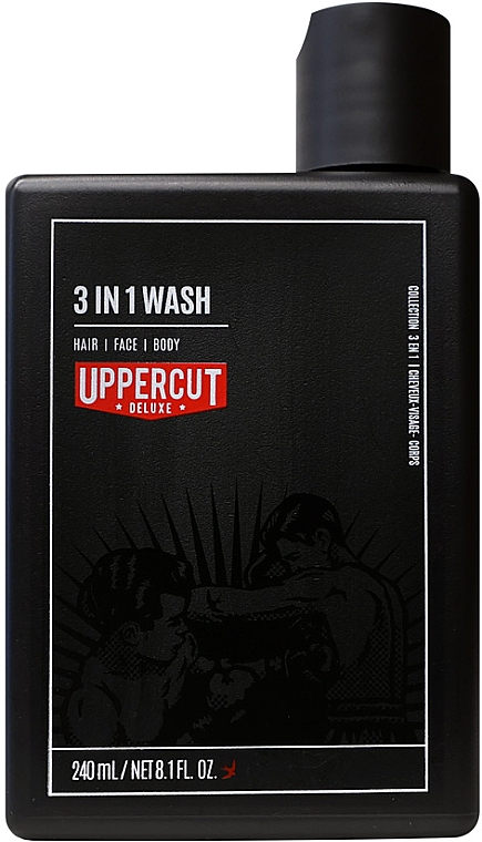Żel do mycia twarzy, ciała i włosów - Uppercut 3 in 1 Wash — Zdjęcie N2