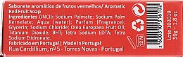 Naturalne mydło w kostce Czerwone owoce, jaskółki - Essências de Portugal Senses Aromatic Red Fruits Soap — Zdjęcie N2