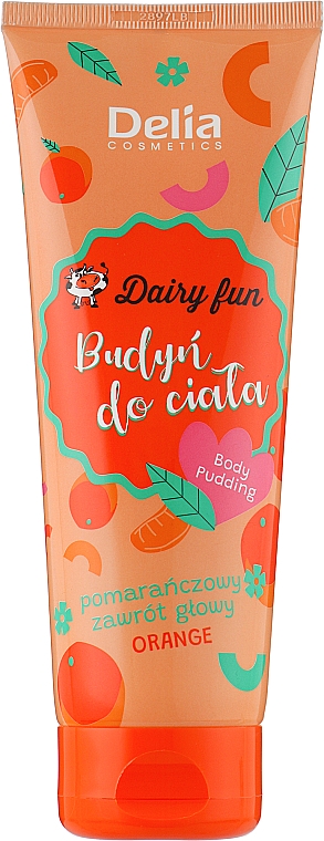 Budyń do ciała Pomarańczowy zawrót głowy - Delia Dairy Fun — Zdjęcie N1