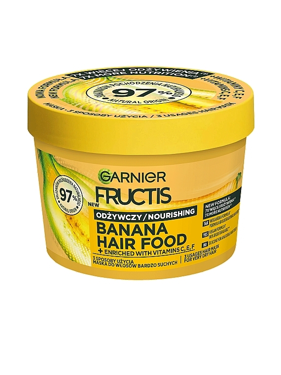 Garnier Fructis Banana Hair Food - Odżywcza maska do włosów bardzo suchych