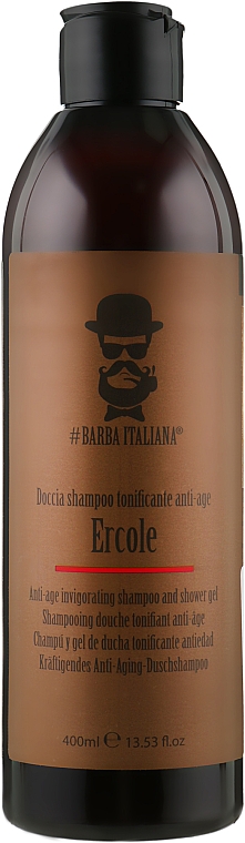 Przeciwstarzeniowy szampon i żel pod prysznic - Barba Italiana Ercole Shampoo And Shower Gel — Zdjęcie N1