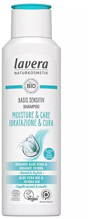 Szampon do włosów - Lavera Basis Sensitiv Shampoo Moisture & Care — Zdjęcie N1