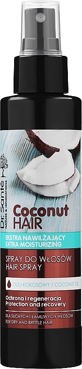 Ekstranawilżający spray do włosów - Dr Sante Coconut Hair
