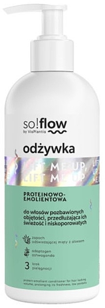 Odżywka do włosów niskoporowatych bez objętości - So!Flow by VisPlantis — Zdjęcie N1