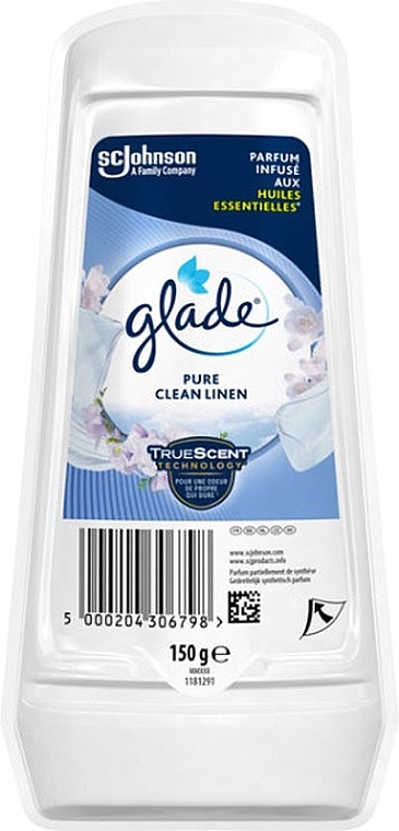 Odświeżacz powietrza w żelu Clean Linen - Glade True Scent Pure Clean Linen — Zdjęcie N1