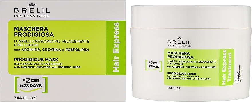 Intensywna maska na porost włosów - Brelil Hair Express Treatment Prodigious Mask  — Zdjęcie N2