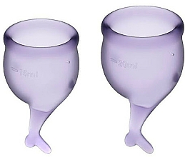 Kup Zestaw kubków menstruacyjnych, fioletowy - Satisfyer Feel Secure Menstrual Cups Lila