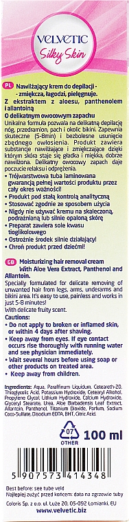 Nawilżający krem do depilacji - Velvetic Silky Skin Moisturizing Hair Removal Cream — Zdjęcie N3