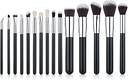 Zestaw pędzli do makijażu, 15 szt., w kosmetyczce - Aise Line Makeup Brush Set — Zdjęcie N2