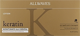 Kup PRZECENA! Ampułki odmładzające włosy - Allwaves Reconstructuring Keratin Lotion *