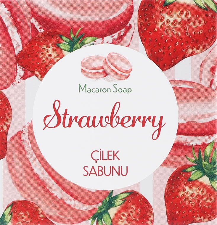 Mydło makaronikowe Truskawka - Thalia Strawberry Macaron Soap  — Zdjęcie N1