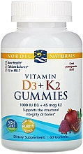 Witamina D3 i K2 w żelkach - Nordic Naturals Vitamin D3 + K2 Gummies Pomegranate — Zdjęcie N1