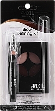 Kup PRZECENA! Zestaw do malowania i korekcji brwi - Ardell Brow Defining Kit (palette/4g + wax/2.3g + brush) *