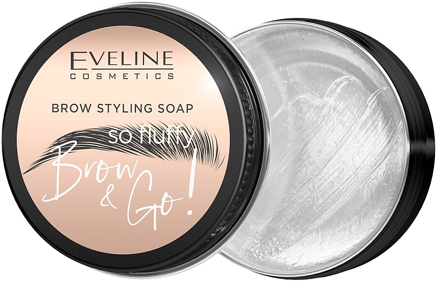 Mydło do stylizacji brwi - Eveline Cosmetics Brow & Go Brow Styling Soap — Zdjęcie N1