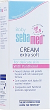 PREZENT! Łagodny krem ochronny do ciała dla dzieci - Sebamed Baby Extra Soft Baby Cream (mini) — Zdjęcie N2