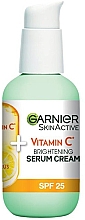 Rozjaśniający krem z witaminą C - Garnier Skin Active Vitamin C 2-in-1 Serum Cream SPF25 — Zdjęcie N2