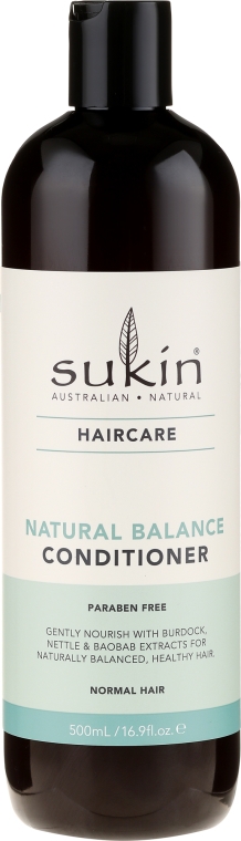 Balansująca odżywka do włosów normalnych - Sukin Natural Balance Conditioner — Zdjęcie N1