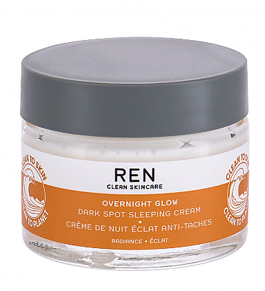 Krem do twarzy na noc - REN Clean Skincare Overnight Glow Dark Spot Sleeping Cream  — Zdjęcie N1