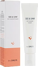 Krem kontrolujący do skóry problematycznej - The Saem See & Saw AC Control Cream — Zdjęcie N1
