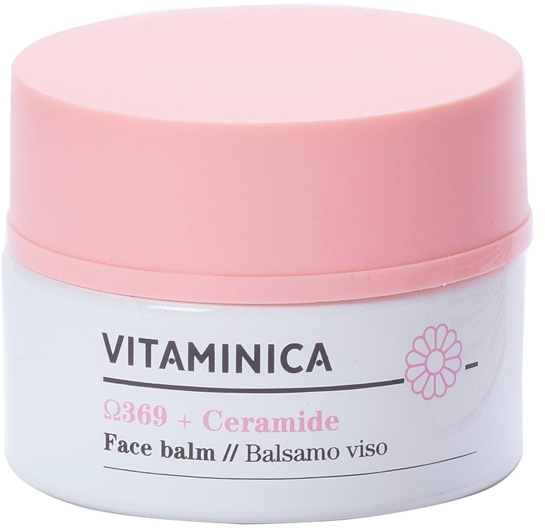 PREZENT! Łagodzący krem-balsam do skóry suchej i wrażliwej - Bioearth Vitaminica Omega 369 + Ceramide Face Balm (próbka) — Zdjęcie N1