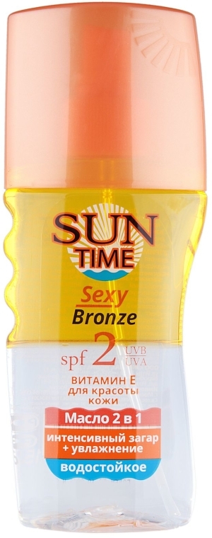 Olej Intensywna opalenizna + nawilżenie SPF 2 - Biokon Sun Time Sexy Bronze