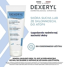 Krem ochronny do skóry przeznaczony do leczenia objawów i dolegliwości związanych z suchością skóry - Pierre Fabre Dermatologie Dexeryl Emollient Cream — Zdjęcie N10