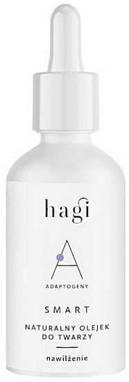Naturalny nawilżający olejek do twarzy z adaptogenami - Hagi Cosmetics SMART A Face Massage Oil with Adaptogens — Zdjęcie N1