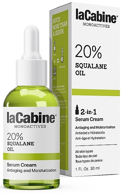 Krem-serum do twarzy - La Cabine Monoactives 20% Squalane Oil Serum Cream — Zdjęcie N2