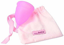 Kubeczek menstruacyjny duży, różowy - Inca Farma Menstrual Cup Large — Zdjęcie N2