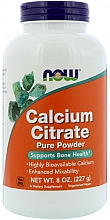 Proszek wapniowy, 227g - Now Foods Calcium Citrate Powder — Zdjęcie N1