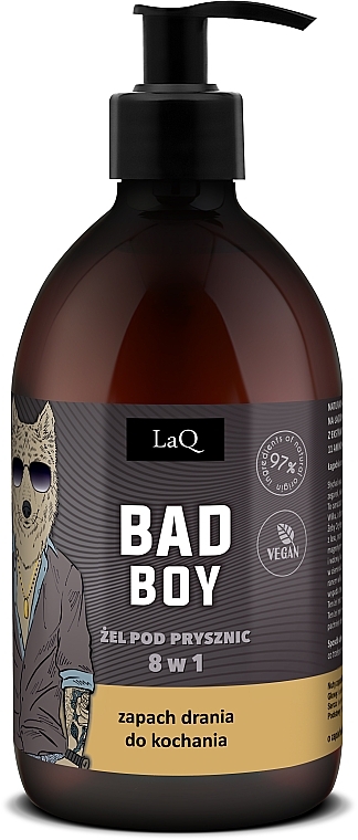 Żel pod prysznic Bad Boy 8 w 1 - LaQ Shower Gel 8-in-1 — Zdjęcie N1