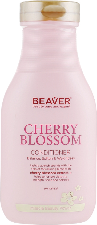 Odżywka do włosów do codziennego użytku z ekstraktem z kwiatów Sakura - Beaver Professional Cherry Blossom Conditioner — Zdjęcie N1