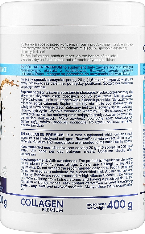 Suplement diety Kolagen premium, cola - SFD Nutrition Collagen Premium Cola — Zdjęcie N2